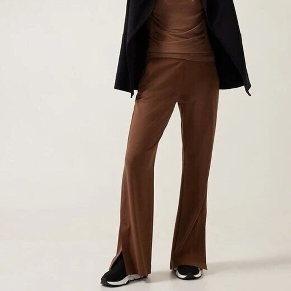 Athleta Venice Flare Pant Brown Size Small NWOT - Picture 1 of 7